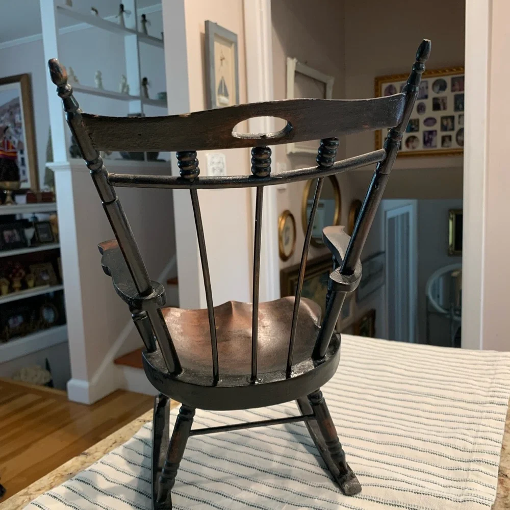 Vintage Wood Doll Rocking Chair